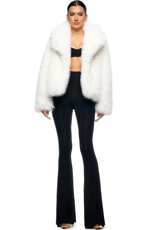 Short faux fur coat