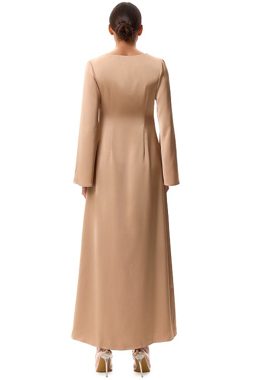 Платье приталенное макси