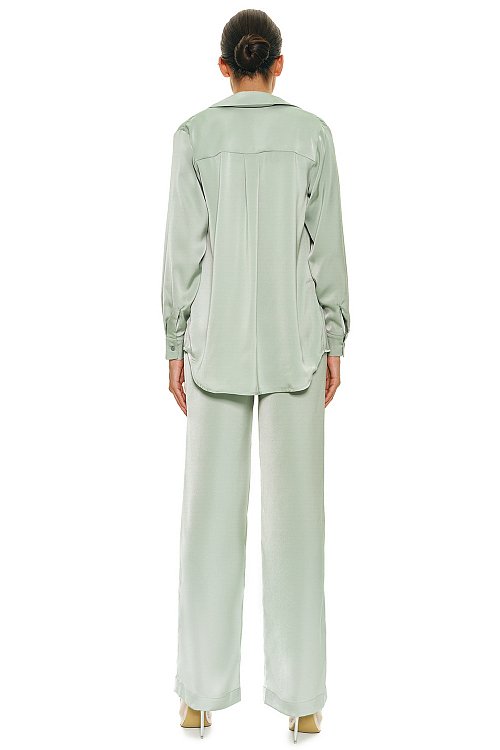 Рубашка из сатина удлиненная