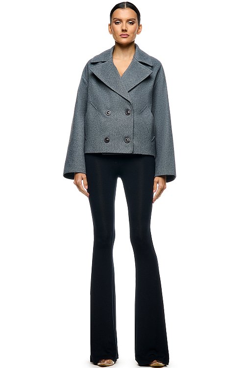 Double-breasted short coat