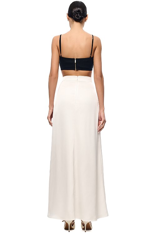 Юбка макси из сатина