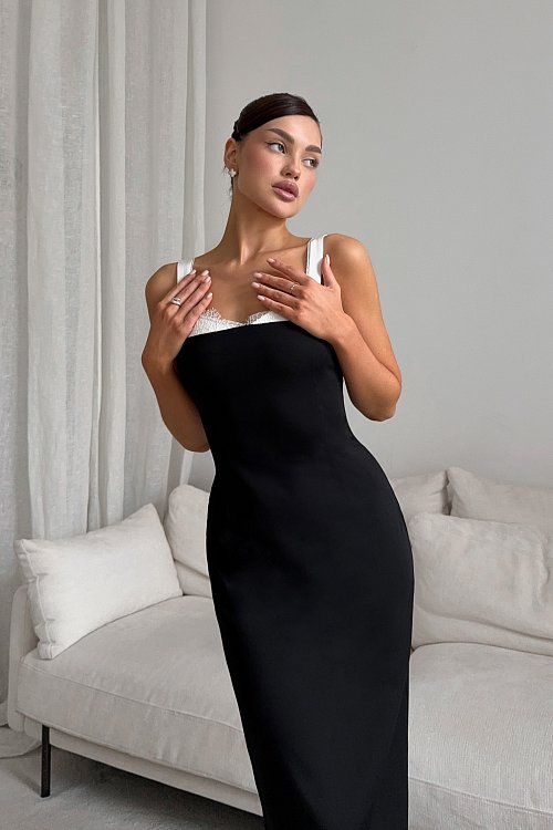 Платье с имитацией лифа