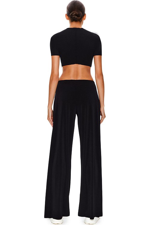 Брюки со складками по боковым срезам