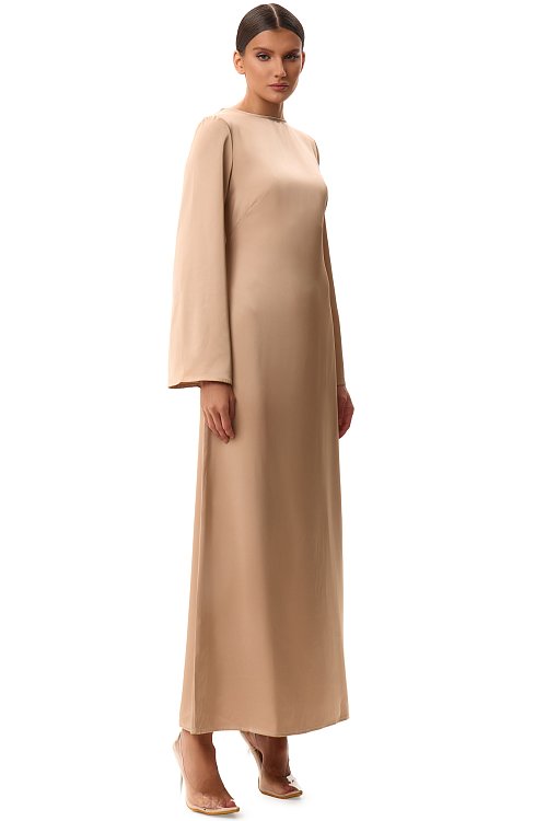 Платье приталенное макси