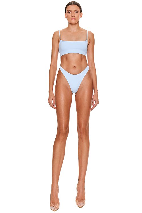 Top with straps, Light blue