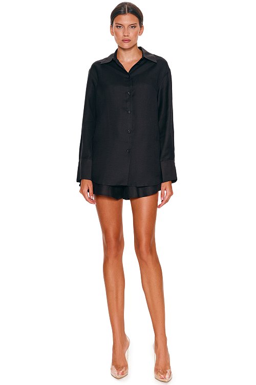 Linen shirt, Black