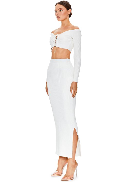 Юбка-миди трикотажная