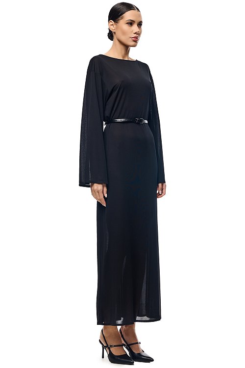 Платье- макси прямого силуэта