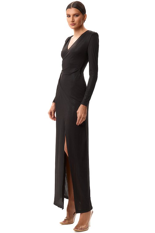 Платье макси c пряжкой